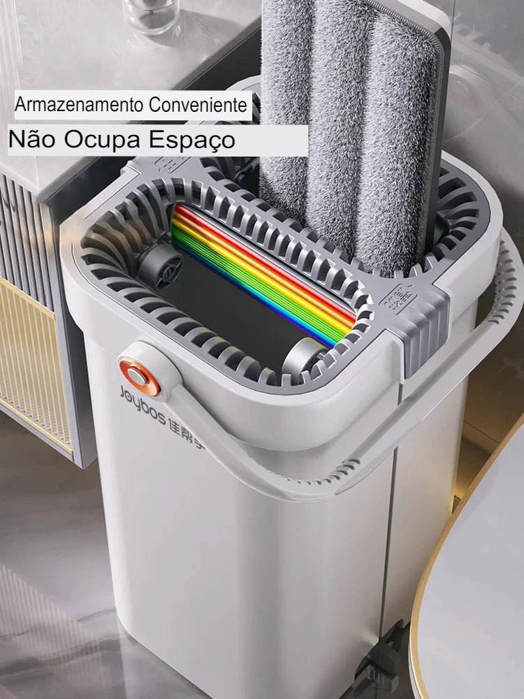 MOP Giratorio  Esfregão com balde torce, esfregão pano e balde multifuncional de microfibra,  limpeza doméstica para o seu chão super limpo